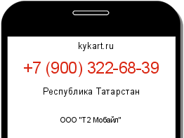 Информация о номере телефона +7 (900) 322-68-39: регион, оператор