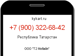 Информация о номере телефона +7 (900) 322-68-42: регион, оператор