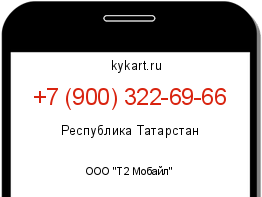 Информация о номере телефона +7 (900) 322-69-66: регион, оператор