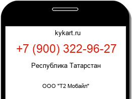 Информация о номере телефона +7 (900) 322-96-27: регион, оператор