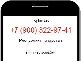 Информация о номере телефона +7 (900) 322-97-41: регион, оператор
