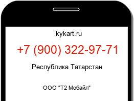 Информация о номере телефона +7 (900) 322-97-71: регион, оператор