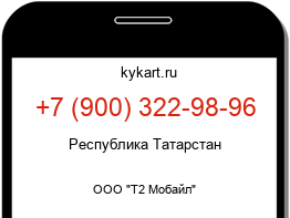 Информация о номере телефона +7 (900) 322-98-96: регион, оператор