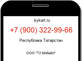 Информация о номере телефона +7 (900) 322-99-66: регион, оператор