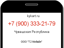 Информация о номере телефона +7 (900) 333-21-79: регион, оператор