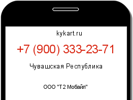 Информация о номере телефона +7 (900) 333-23-71: регион, оператор