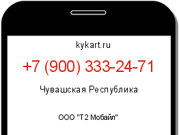 Информация о номере телефона +7 (900) 333-24-71: регион, оператор