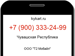 Информация о номере телефона +7 (900) 333-24-99: регион, оператор