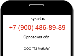 Информация о номере телефона +7 (900) 486-89-89: регион, оператор