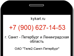 Информация о номере телефона +7 (900) 627-14-53: регион, оператор