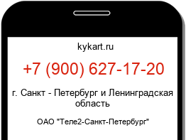 Информация о номере телефона +7 (900) 627-17-20: регион, оператор