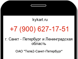 Информация о номере телефона +7 (900) 627-17-51: регион, оператор