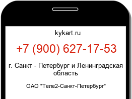 Информация о номере телефона +7 (900) 627-17-53: регион, оператор