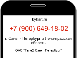 Информация о номере телефона +7 (900) 649-18-02: регион, оператор
