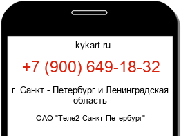 Информация о номере телефона +7 (900) 649-18-32: регион, оператор