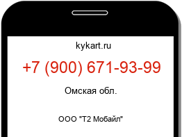 Информация о номере телефона +7 (900) 671-93-99: регион, оператор