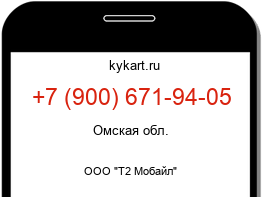 Информация о номере телефона +7 (900) 671-94-05: регион, оператор