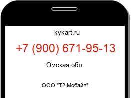 Информация о номере телефона +7 (900) 671-95-13: регион, оператор