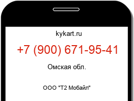 Информация о номере телефона +7 (900) 671-95-41: регион, оператор