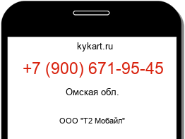 Информация о номере телефона +7 (900) 671-95-45: регион, оператор