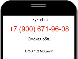 Информация о номере телефона +7 (900) 671-96-08: регион, оператор