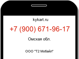 Информация о номере телефона +7 (900) 671-96-17: регион, оператор