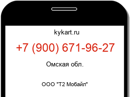 Информация о номере телефона +7 (900) 671-96-27: регион, оператор