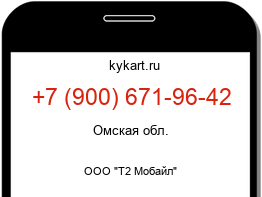 Информация о номере телефона +7 (900) 671-96-42: регион, оператор