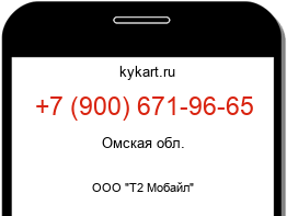 Информация о номере телефона +7 (900) 671-96-65: регион, оператор