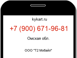 Информация о номере телефона +7 (900) 671-96-81: регион, оператор