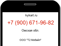 Информация о номере телефона +7 (900) 671-96-82: регион, оператор