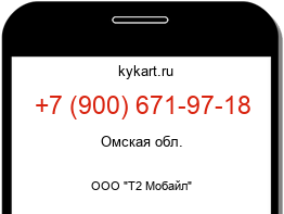 Информация о номере телефона +7 (900) 671-97-18: регион, оператор
