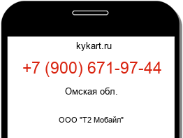 Информация о номере телефона +7 (900) 671-97-44: регион, оператор