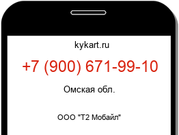 Информация о номере телефона +7 (900) 671-99-10: регион, оператор