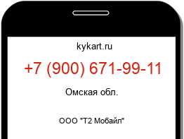 Информация о номере телефона +7 (900) 671-99-11: регион, оператор