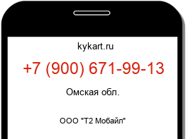 Информация о номере телефона +7 (900) 671-99-13: регион, оператор