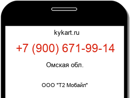 Информация о номере телефона +7 (900) 671-99-14: регион, оператор
