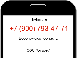 Информация о номере телефона +7 (900) 793-47-71: регион, оператор