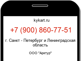 Информация о номере телефона +7 (900) 860-77-51: регион, оператор