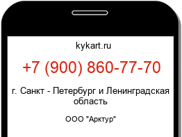 Информация о номере телефона +7 (900) 860-77-70: регион, оператор