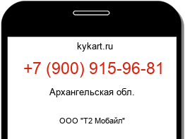 Информация о номере телефона +7 (900) 915-96-81: регион, оператор