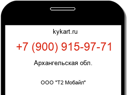 Информация о номере телефона +7 (900) 915-97-71: регион, оператор