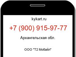 Информация о номере телефона +7 (900) 915-97-77: регион, оператор