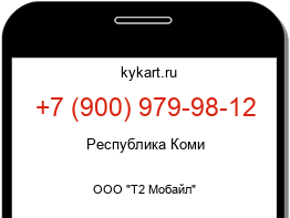 Информация о номере телефона +7 (900) 979-98-12: регион, оператор