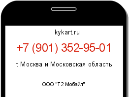 Информация о номере телефона +7 (901) 352-95-01: регион, оператор