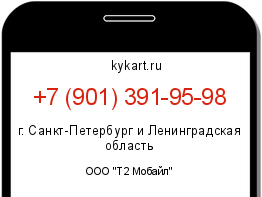 Информация о номере телефона +7 (901) 391-95-98: регион, оператор