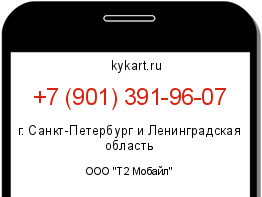 Информация о номере телефона +7 (901) 391-96-07: регион, оператор