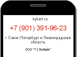 Информация о номере телефона +7 (901) 391-96-23: регион, оператор