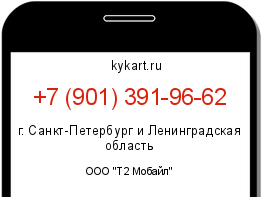 Информация о номере телефона +7 (901) 391-96-62: регион, оператор