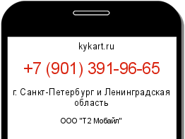Информация о номере телефона +7 (901) 391-96-65: регион, оператор